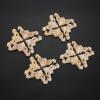 20Pcs Furniture Onlay Applique Frame for Home, 4x4cm/1.57"x1.57", Unpainted Woodcarving Corner Decal Cabinet Door Wall Ceiling Dresser view 4
