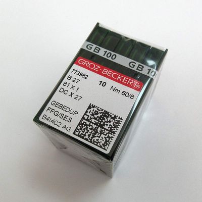 100 Pcs Groz-Beckert Dcx27 81X1 Gebedur Titanium Needles for Industrial Serger Brother Juki Babylock (8/60)