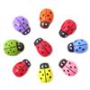 "Honbay 100PCS 10x13mm Flatback Self Adhesive Tiny Wooden Ladybug Embellishments for Micro Landscape, DIY Crafts and More (Mixed)" view 1