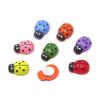 "Honbay 100PCS 10x13mm Flatback Self Adhesive Tiny Wooden Ladybug Embellishments for Micro Landscape, DIY Crafts and More (Mixed)" view 3