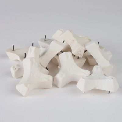 AMACO 3-Pointed 1-1/4" A Series #2 Stilts 12-Pack (RSA2), Alloy Metal Points in Stoneware Base, Kiln Fire Ceramic Tiles, Plates, Mugs, Bowls, and More up to Cone 10