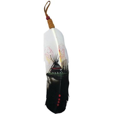 Painted Wildlife Themed Feathers by Leather Unlimited