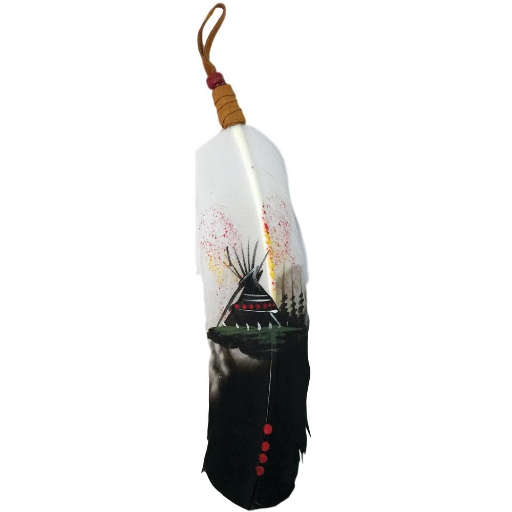 Painted Wildlife Themed Feathers by Leather Unlimited
