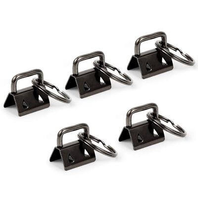 SPEEDWOX Webbing Clips 25 Sets Key Fob Hardware 0.8 Inch with Split Ring Webbing