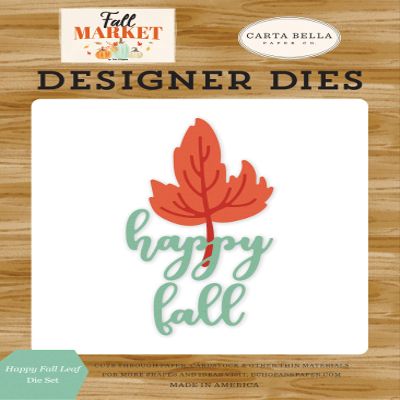 Carta Bella Fall Market: Happy Fall Leaf Medium Die Set