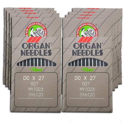 100 Organ B-27 Size#16/100 Ball Point OVERLOCK SERGER Needles DCX27