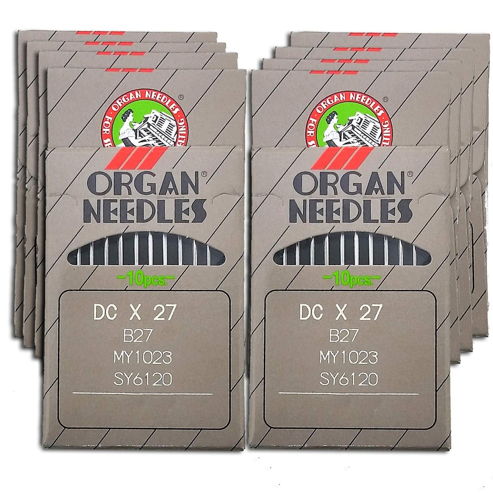100 Organ B-27 Size#16/100 Ball Point OVERLOCK SERGER Needles DCX27