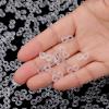 Mudder 300 Pieces Rubber Band S Clips Loom Band Clips Plastic Connectors Refills for Loom Bracelets (Clear) view 2