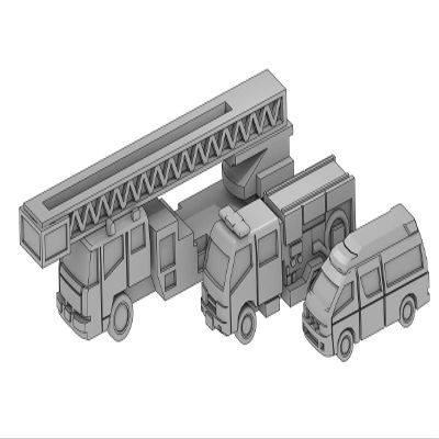 Moderium 1/700 TFS Series Car Set E Resin Kit T19V700-008M