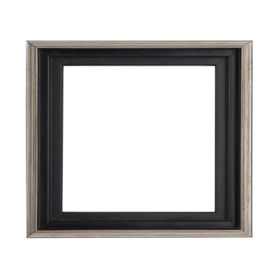 Creative Mark Illusions Floater Frame For 3/4" Deep Canvases - 20x20 Antique Gold/Black - No Glass or Backing - Wood Composite Floating Illusion Frame for Canvas Paintings- With Hanging Hardware