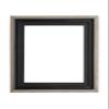 Creative Mark Illusions Floater Frame For 3/4" Deep Canvases - 20x20 Antique Gold/Black - No Glass or Backing - Wood Composite Floating Illusion Frame for Canvas Paintings- With Hanging Hardware view 1