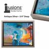 Creative Mark Illusions Floater Frame For 3/4" Deep Canvases - 20x20 Antique Gold/Black - No Glass or Backing - Wood Composite Floating Illusion Frame for Canvas Paintings- With Hanging Hardware view 4