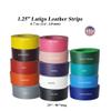 1.25 Inch Leather Strips 60 Inch Long - 6-7 oz (2.4-2.8 mm) Latigo Leather Strips Great for Belts, Collars,Leather Craft - Made in USA by Pitka Leather (Orange) view 2