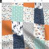 Spoonflower Fabric - Western Cheater Quilt Nursery Cactus Cowboy Boy Printed on Denim Fabric by The Yard - Bottomweight Apparel Home Decor Upholstery view 2