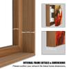 Canvas Floater Frame for Finished Canvas Art, 1.25" Deep Floating Shadow Gap Design, Floating Frame for Canvas Art, Modern Gallery Style Wall Decor, Hardware Included (Light Brown 16x16) view 4