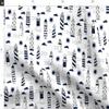 Spoonflower Fabric - Navy White Summer Nautical Ocean Sea Lighthouse Kids Printed on Denim Fabric by The Yard - Bottomweight Apparel Home Decor Upholstery view 2