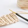 Natural Raffia Straw Yarn Light Purple Raffia Yarn Paper Yarn Ribbon Yarn Paper Raffia Straw Yarn Summer Sun Hat Yarn Crochet and Knit Yarn 250 Meters/273 Yards view 2