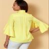 Butterick B6665E5 Easy to Sew Women's Loose Fitting Button-Up Blouse Sewing Patterns Sizes 14-22 view 3