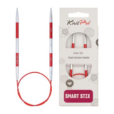 KnitPro Smartstix Fixed Circular Needles 16" (40cm) | US Size 6 (4mm)