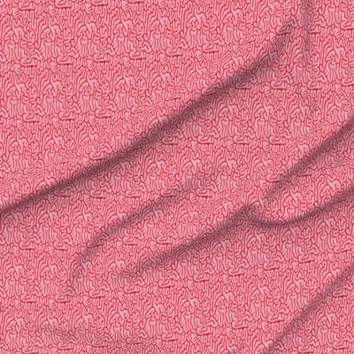 Spoonflower Fabric - Neon Pink Brains Guts Anatomy Brain Zombie Gross Nature Printed on Denim Fabric by The Yard - Bottomweight Apparel Home Decor Upholstery