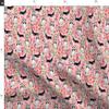 Fabric Husky Floral Cute Flowers Florals Dogs Best Pink Printed on Upholstery Velvet Fabric by the Yard - Upholstery Home Decor Bottomweight Apparel view 2