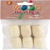 Pepperell PWB3222-03 32 x 22 mm Oval Wood Beads - Natural, 6 per Pack6 view 1