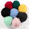 2kg/4.4lbs Super Soft Chunky Yarn Dark Green Chunky Knit Yarn Thick Yarn Roving Yarn for Arm Knitting Super Bulky Yarn view 4