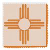 Stencil Stop New Mexico Flag, Zia Sun Stencil - Reusable for DIY Projects, Painting, Drawing, Crafts - 14 Mil Mylar Plastic (9 x 9 inches) view 1