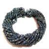 Natural 1 Strand 34 Blue Kyanite Uncut Chips Beads/Freeform Shape Gemstone Beads|4-5 mm Plain Uneven Smooth Beads for Jewelry Making | Loose Beads | AAA Quality| Nugget Chips view 1