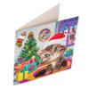Crystal Art Cozy Kitten: Animal Club International Card Kit 18 x 18 cm view 2