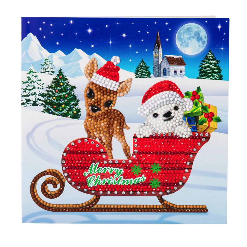 CCK-XM38: Sled Characters Crystal Card Kit - Animal Club International