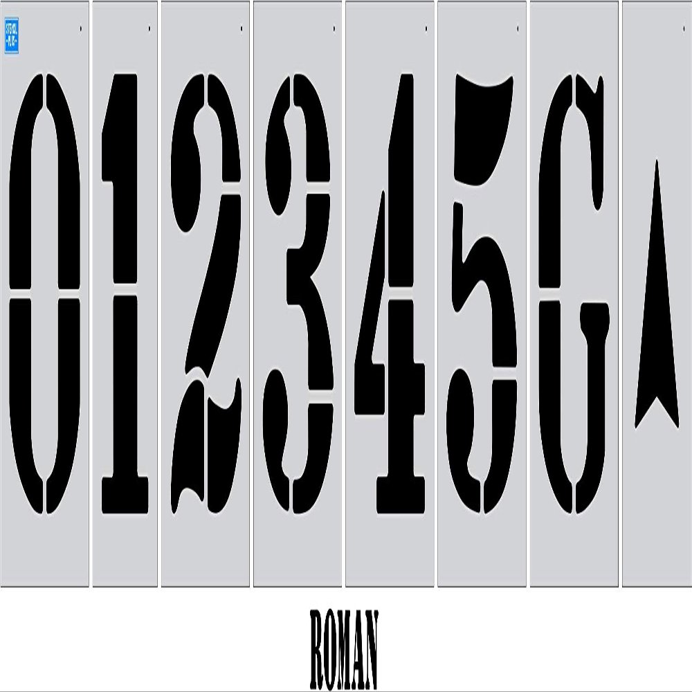 36" x 24" Football Field Number Kit Athletic Field Stencil Track and Field Stencil