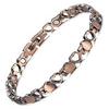 RainSo Pure Copper Heart Design Womens Magnetic Anklets 3500 Gauss Adjustable with Gift Box view 1