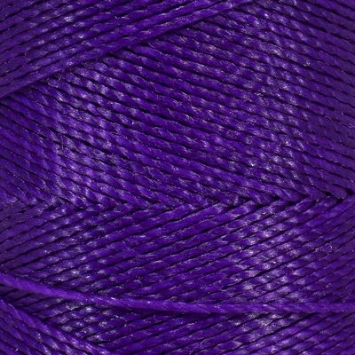 Waxed Poly Cord 144 Meter 2 Ply Polyester Cord for Crafting Jewelry, Macram, Bookmaking, and Leatherwork (Neon Purple)