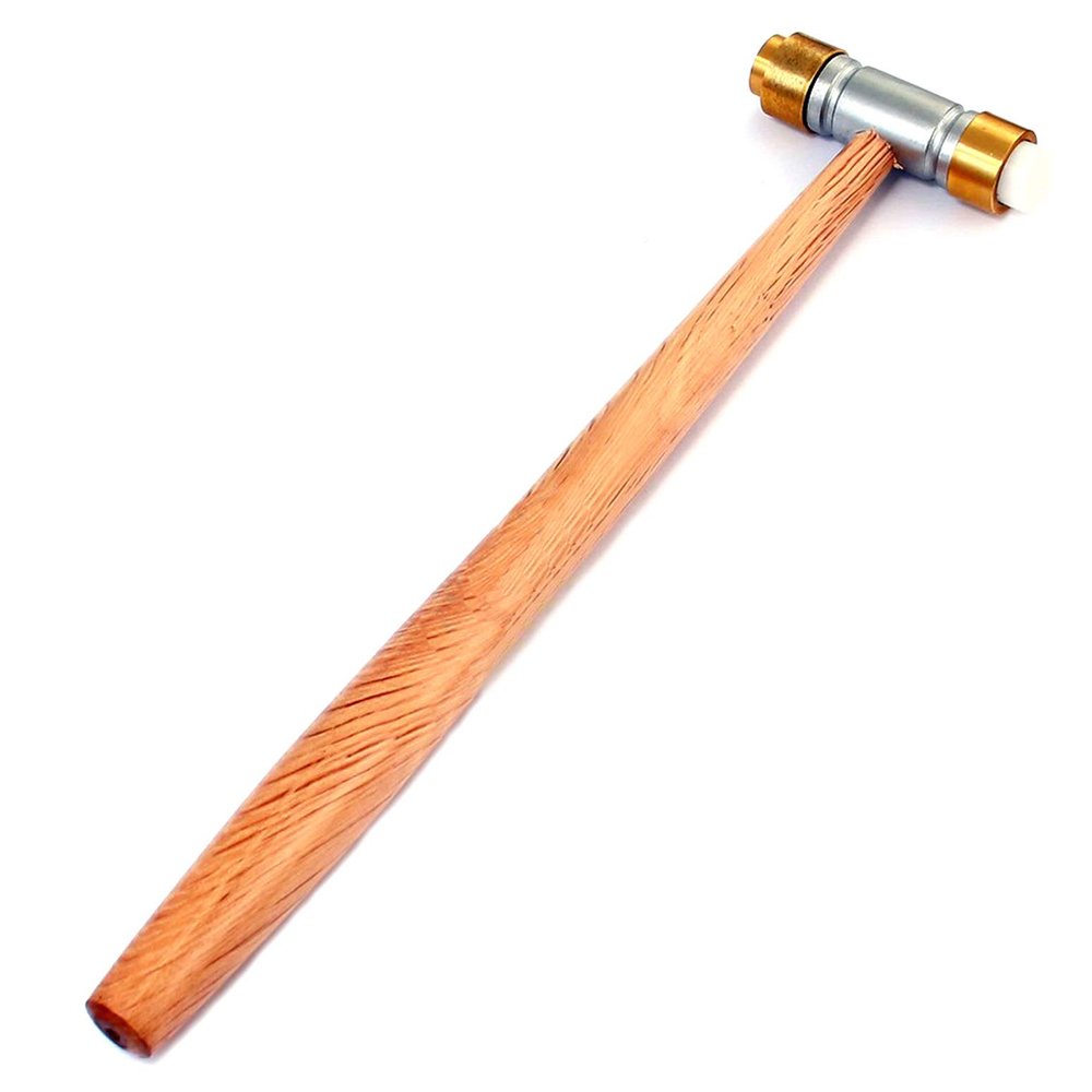 AAProTools Dual Head Jewelers Hammer Nylon and Brass Heads Crafting Forming
