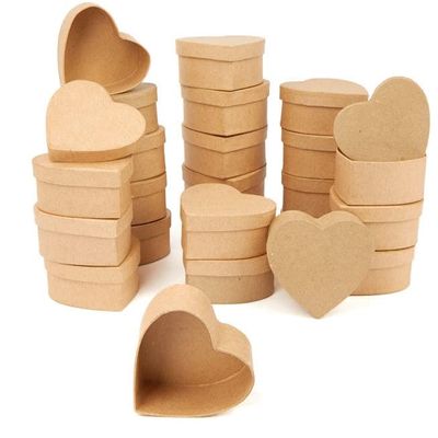 Factory Direct Craft Paper Mache Square Box - (144 Pcs) Papier Mache Boxes with Lids - Unfinished Premade Square Craft Box to Paint, Decoupage, and Decorate - Boxes for Jewelry, Crafts, and More