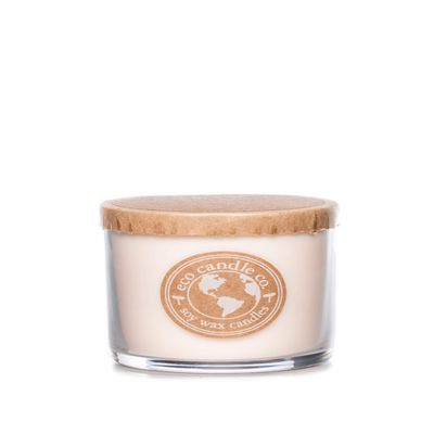 Eco Candle Co. Recycled Candle, Gardenia & Guava, 6 oz. - Scents of Gardenia, Jasmine, Guava, & Tropical Greens - 100% Soy Wax, No Lead, Kraft Paper Label & Lid, Hand Poured, Midwest Grown Soybeans