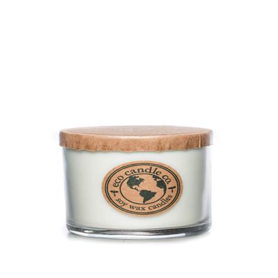 ECO CANDLE CO. Recycled Candle, Lemongrass Sage, 6 oz. - Scents of Lemongrass & Sage - 100% Soy Wax, No Lead, Kraft Paper Label & Lid, Hand Poured, Phthalate Free, Made from Midwest Grown Soybeans