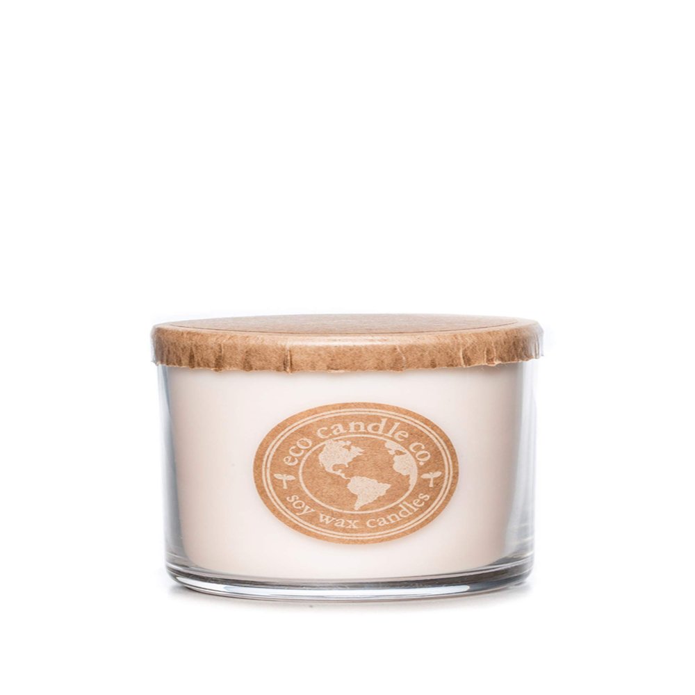 Eco Candle Co. Recycled Candle, Lovely, 6 oz. - Scents of Lavender, Rosewood, Orchid, Bergamot, Cedarwood, & Musk - 100% Soy Wax, No Lead, Kraft Paper Label & Lid, Hand Poured, Midwest Grown Soybeans