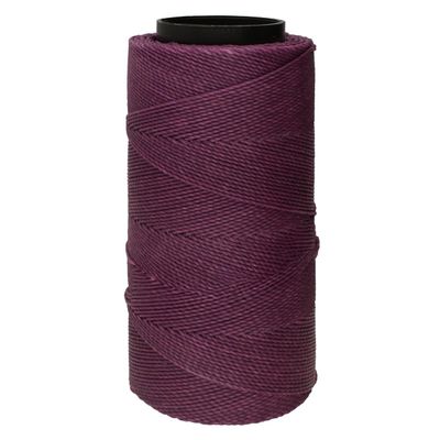 The Beadsmith Knot It Waxed Polyester Cord Amethyst Color 0.7mm Diameter Light Wax, 144 Meters (472 Feet) Per Spool Make Jewelry, Macrame, Friendship Bracelets and DIY Crafts