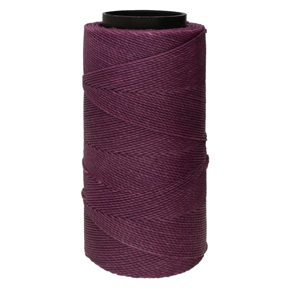 The Beadsmith Knot It Waxed Polyester Cord Amethyst Color 0.7mm Diameter Light Wax, 144 Meters (472 Feet) Per Spool Make Jewelry, Macrame, Friendship Bracelets and DIY Crafts