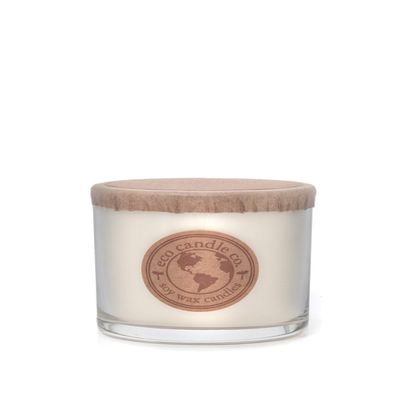 Eco Candle Co. Recycled Candle, White Tea & Ginger, 6 oz. - Scents Of White Tea, Spices, Citrus, Jasmine, & Ginger - 100% Soy Wax, No Lead, Kraft Paper Label & Lid, Hand Poured, Midwest Grown Soybeans