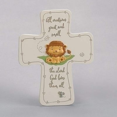 Roman 7-inch All Creatures Great and Small Wall Cross