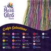 THE MARDI GRAS KREWE - Beads Necklaces Mardi Gras 72 Pack, 6 Dozen 33" 7mm - Party Favors, Parades, Bulk Decorations, Costumes, Festivals, Events - Assorted view 3