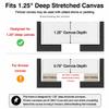 Canvas Floater Frame for Finished Canvas Art, 1.25" Deep Floating Shadow Gap Design, Floating Frame for Canvas Art, Modern Gallery Style Wall Decor, Hardware Included (White, 8x8) view 4