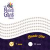 THE MARDI GRAS KREWE - Beads Necklaces Mardi Gras 72 Pack, 6 Dozen 33" 7mm - Party Favors, Parades, Bulk Decorations, Costumes, Festivals, Events - White Pearl view 4