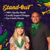 THE MARDI GRAS KREWE - Beads Necklaces Mardi Gras 72 Pack, 6 Dozen 33" 7mm - Party Favors, Parades, Bulk Decorations, Costumes, Festivals, Events - Green view 2