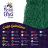 THE MARDI GRAS KREWE - Beads Necklaces Mardi Gras 72 Pack, 6 Dozen 33" 7mm - Party Favors, Parades, Bulk Decorations, Costumes, Festivals, Events - Green view 3