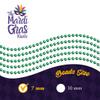 THE MARDI GRAS KREWE - Beads Necklaces Mardi Gras 72 Pack, 6 Dozen 33" 7mm - Party Favors, Parades, Bulk Decorations, Costumes, Festivals, Events - Green view 4