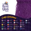 THE MARDI GRAS KREWE - Beads Necklaces Mardi Gras 72 Pack, 6 Dozen 33" 7mm - Party Favors, Parades, Bulk Decorations, Costumes, Festivals, Events - Purple view 3